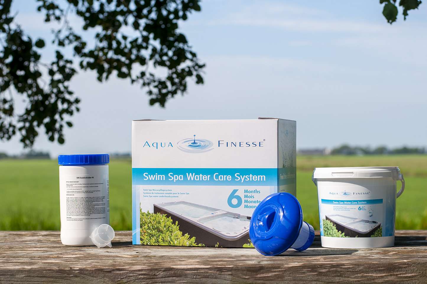 AquaFinesse - Swim Spa Water Treatment 6 Months Supply at Castle Hot Tubs Pembrokeshire, Swansea and South Wales