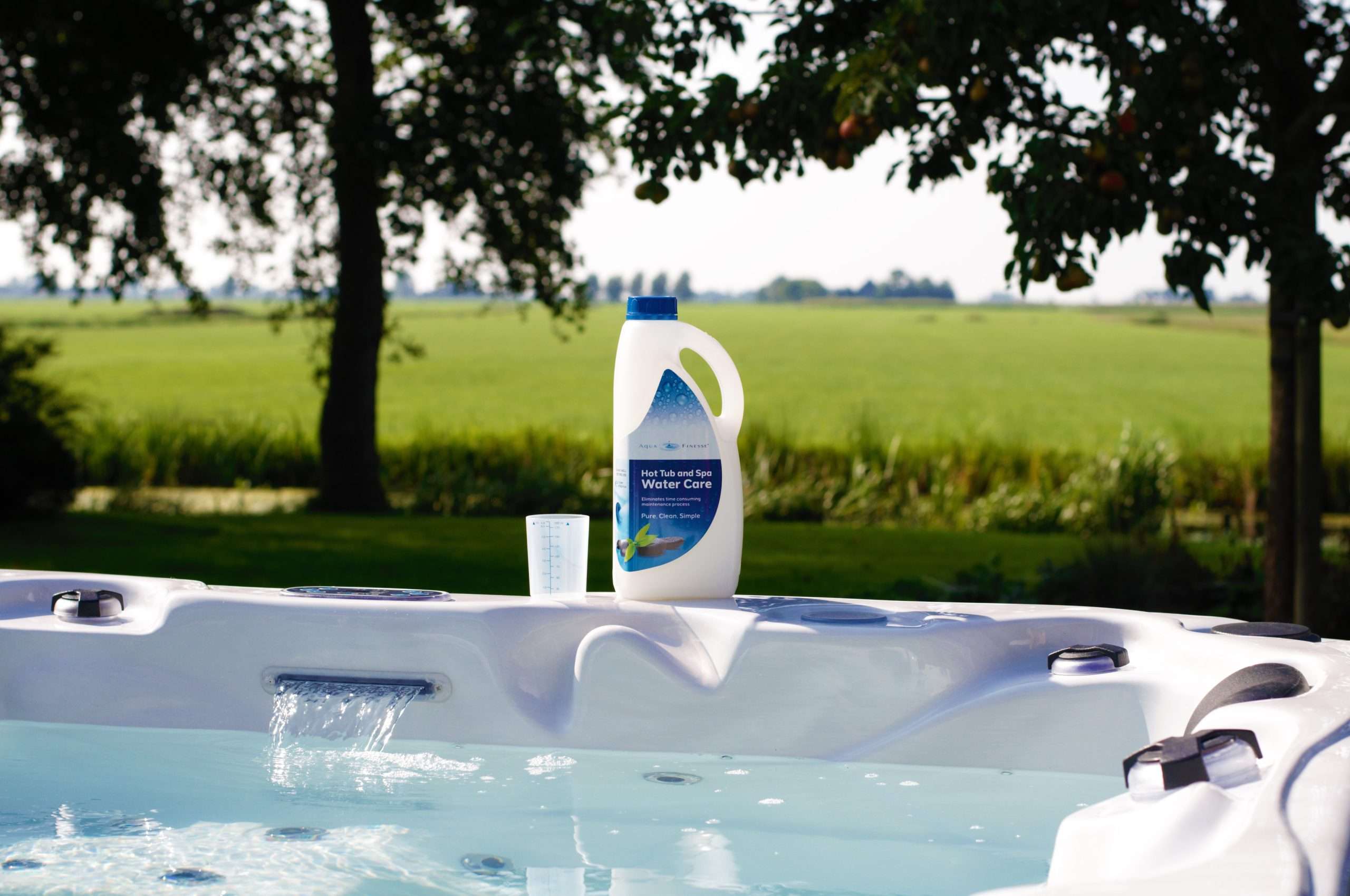 AquaFinesse Water care solution with BROMINE TABLETS at Castle Hot Tubs Pembrokeshire, Swansea and South Wales
