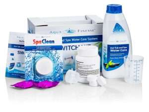 AquaFinesse Starter Switch Kit with Chlorine GRANULES at Castle Hot Tubs Pembrokeshire, Swansea and South Wales