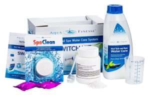 AquaFinesse Starter Switch Kit with Chlorine GRANULES at Castle Hot Tubs Pembrokeshire, Swansea and South Wales