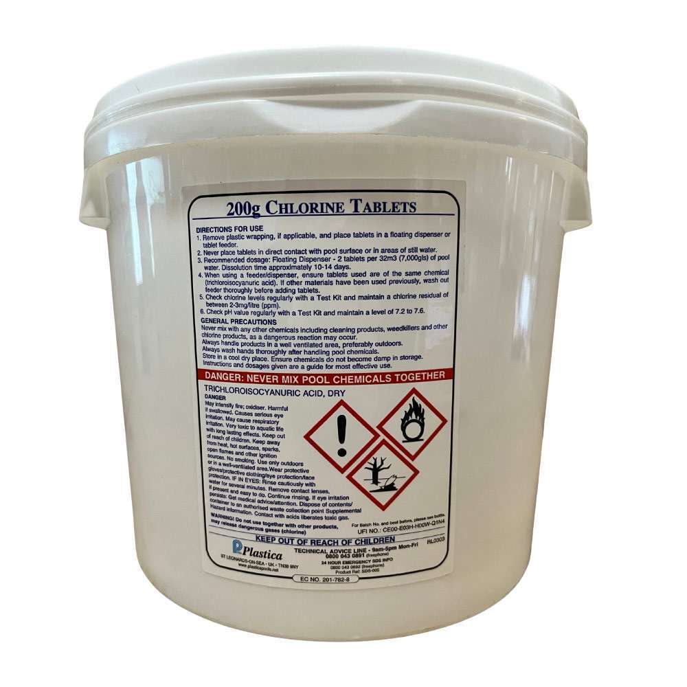5kg 200g chlorine tablets