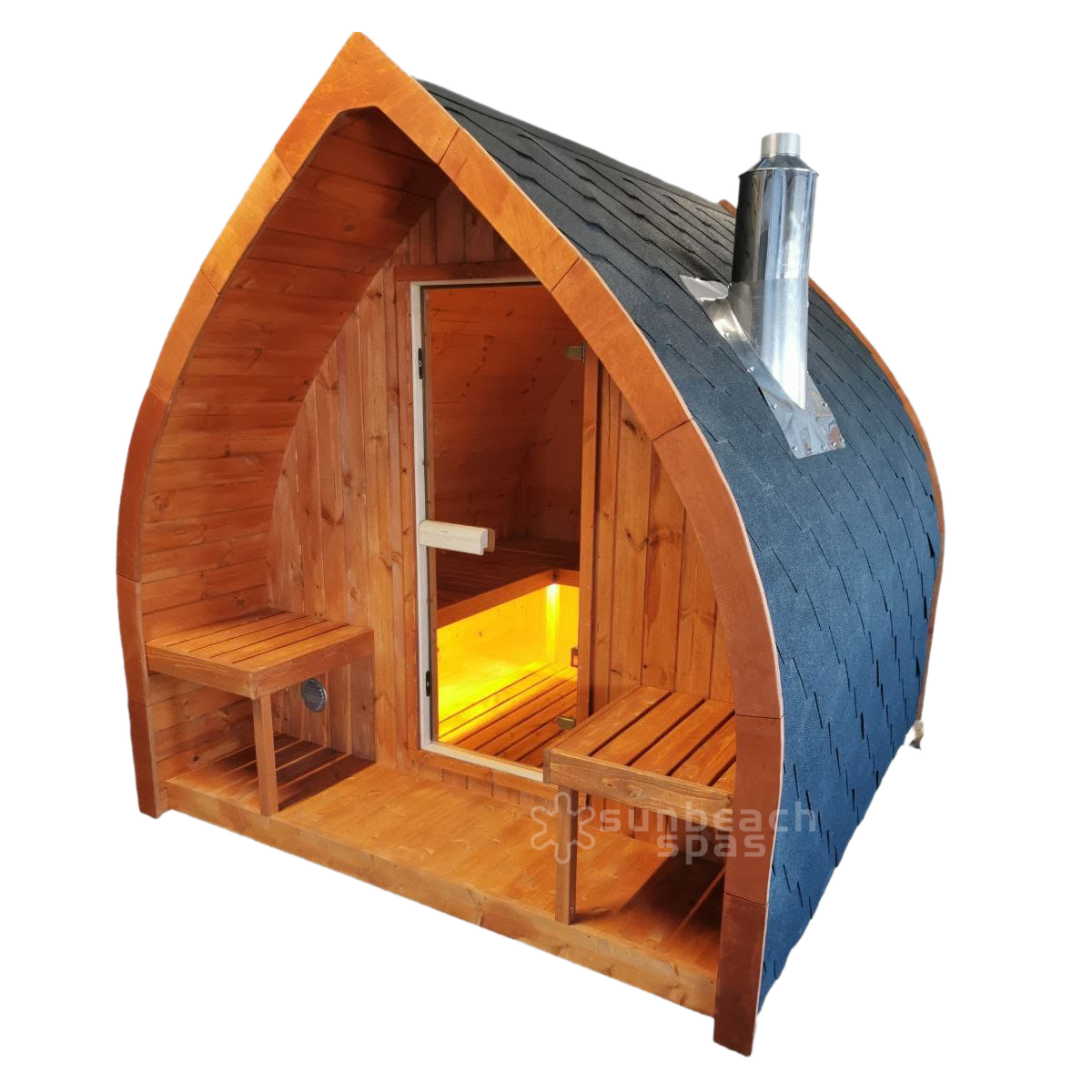 Leaf sauna red
