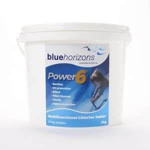 Blue Horizons Swimming Pool 250g Multifunctional Power 6 Chlorine Tablets - 5kg