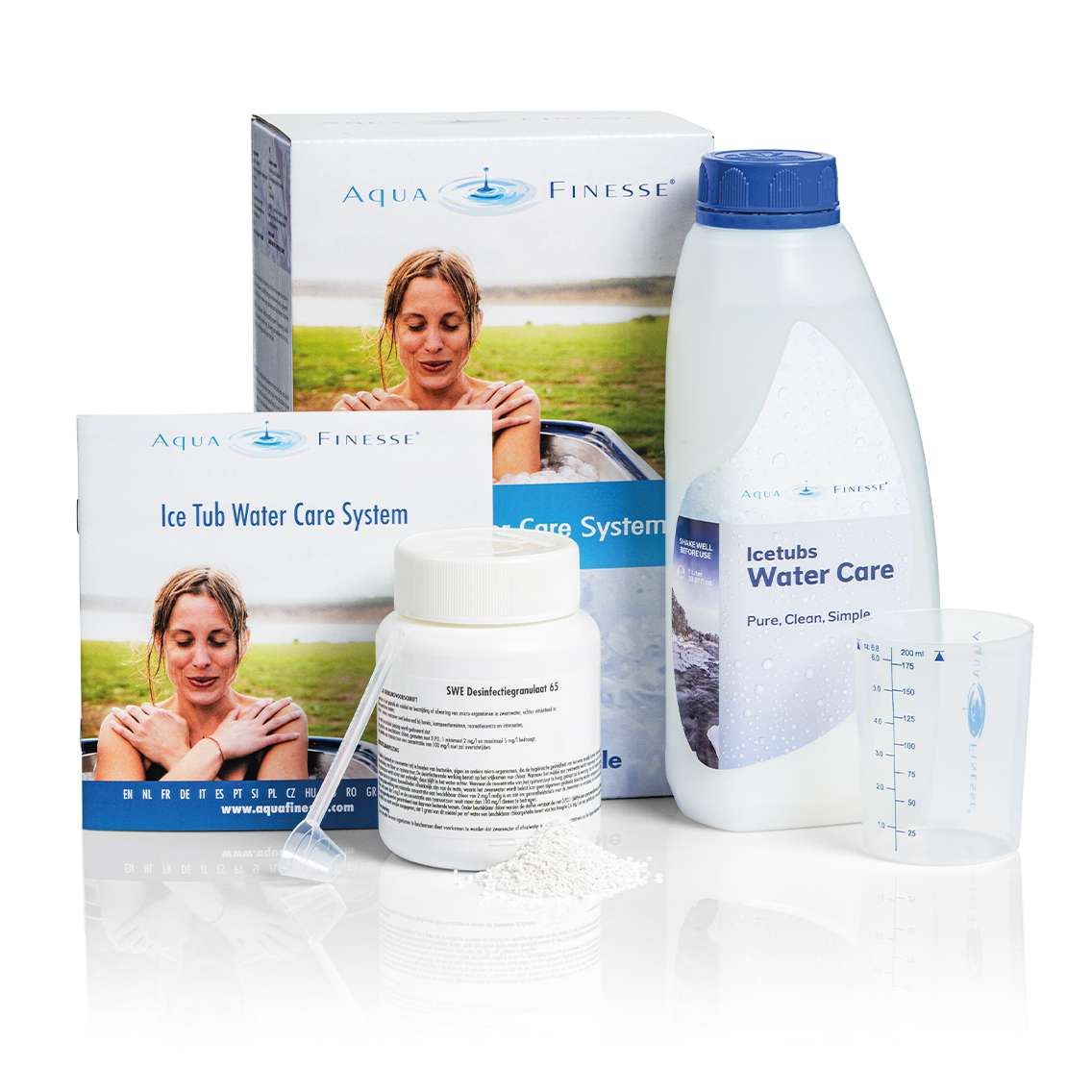 AquaFinesse Ice Tub Water Care Box at Castle Hot Tubs Pembrokeshire, Swansea and South Wales