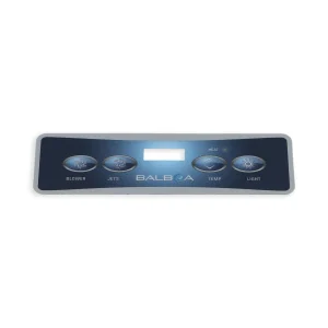 Balboa VL401 Hot Tub Control Panel Overlay Sticker 4 Button at Castle Hot Tubs Pembrokeshire, Swansea and South Wales